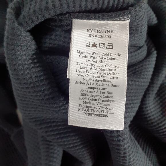 Everlane Organic Cotton Turtleneck Waffle Tee Size XS - Picture 6 of 6